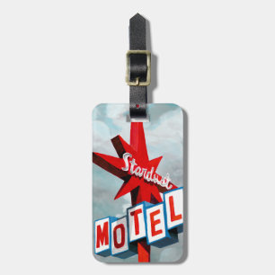 Stardust Motel Sign Bagagelabel