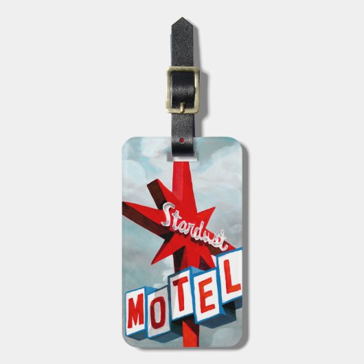 Stardust Motel Sign Bagagelabel (Voorkant verticaal)
