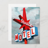 Stardust Motel Sign Briefkaart (Voorkant / Achterkant)