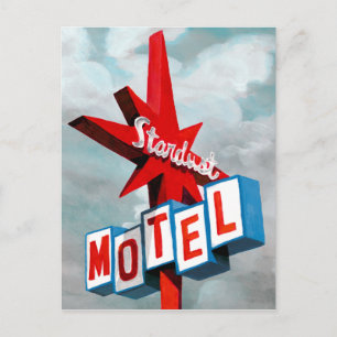Stardust Motel Sign Briefkaart