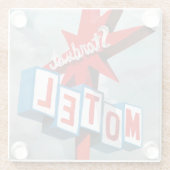 Stardust Motel Sign Glazen Onderzetter (Achterkant)