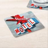 Stardust Motel Sign Kartonnen Onderzetters (Schuin)