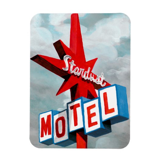 Stardust Motel Sign Magneet (Verticaal)
