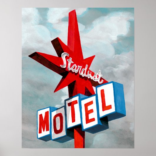 Stardust Motel Sign Poster (Voorkant)