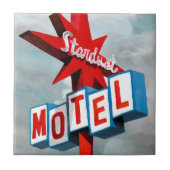 Stardust Motel Sign Tegeltje (Voorkant)