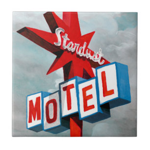 Stardust Motel Sign Tegeltje
