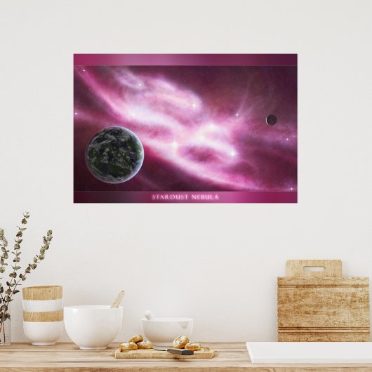 Stardust Nebula Poster (Keuken)