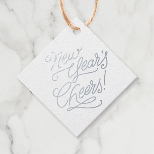 Stardust New Years Cheers Bedankjes Labels (Voorkant)