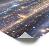 Stardust Paard Kosmische Beweging Poster (Hoek)