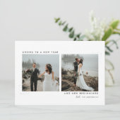 Stardust Passen getrouwd - Nieuwjaar Feestdagenkaart (Staand voorkant)