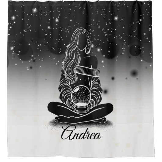 Stardust-reflecties Douchegordijn (Voorkant)