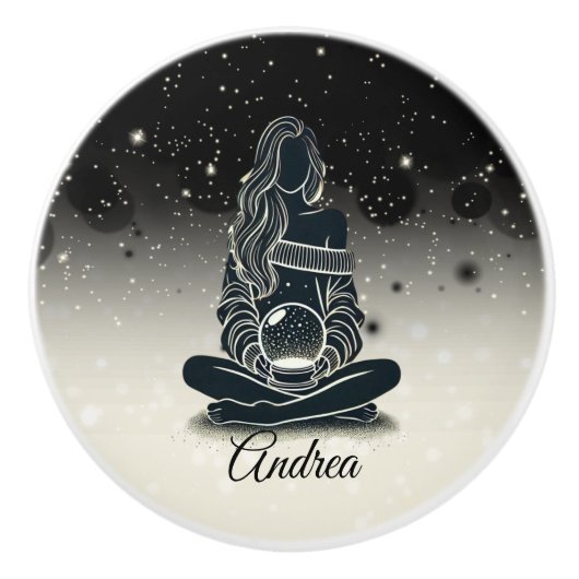 Stardust-reflecties Keramische Knop (Voorkant)