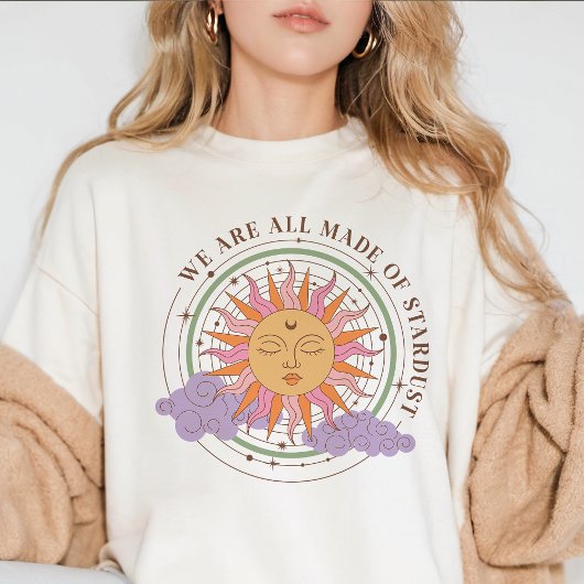 Stardust Retro Boho Sun Tri-Blend Shirt