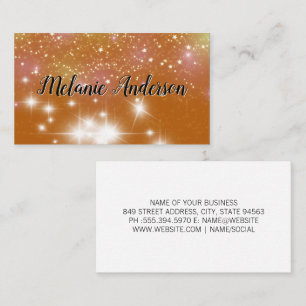Stardust Sparkle Background Visitekaartje