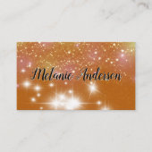 Stardust Sparkle Background Visitekaartje (Voorkant)