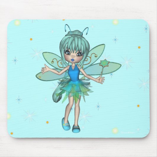 Stardust Sparkle Fairy Mousepad Muismat (Voorkant)