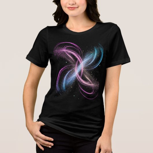 Stardust Trails Triblend T-shirt voor dames (Voorkant)