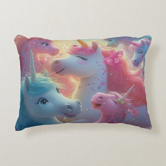 Stardust Unicorn Gala Accent Kussen (Voorkant)