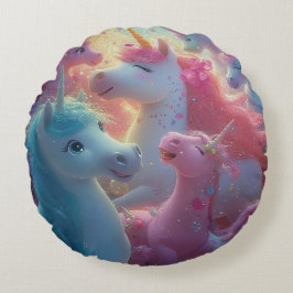 Stardust Unicorn Gala Rond Kussen