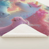 Stardust Unicorn Gala Sherpa Deken (3/4)