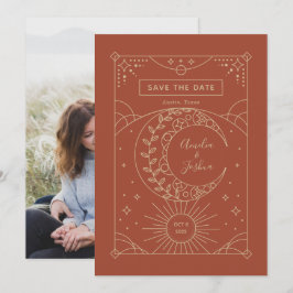 Stardust Wedding Photo Save the Date