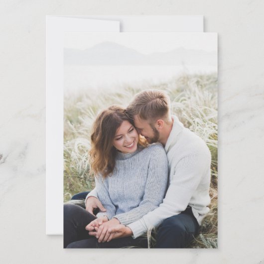 Stardust Wedding Photo Save the Date (Achterkant)