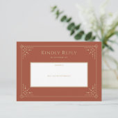 Stardust Wedding RSVP-kaart RSVP Kaartje (Staand voorkant)