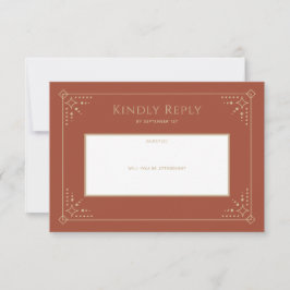 Stardust Wedding RSVP-kaart RSVP Kaartje