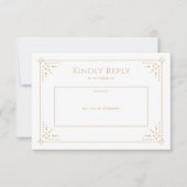Stardust Wedding RSVP-kaart RSVP Kaartje (Voorkant)