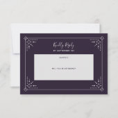 Stardust Wedding RSVP-kaart RSVP Kaartje (Voorkant)
