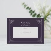 Stardust Wedding RSVP-kaart RSVP Kaartje (Staand voorkant)