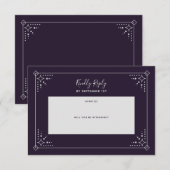 Stardust Wedding RSVP-kaart RSVP Kaartje (Voorkant / Achterkant)