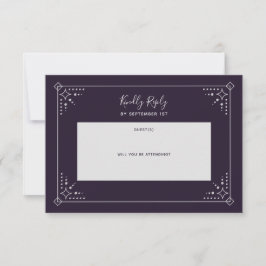Stardust Wedding RSVP-kaart RSVP Kaartje