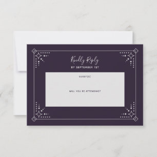 Stardust Wedding RSVP-kaart RSVP Kaartje