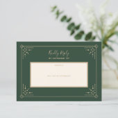 Stardust Wedding RSVP-kaart RSVP Kaartje (Staand voorkant)
