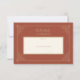Stardust Wedding RSVP-kaart RSVP Kaartje