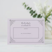 Stardust Wedding RSVP-kaart RSVP Kaartje (Staand voorkant)