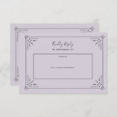 Stardust Wedding RSVP-kaart RSVP Kaartje (Voorkant / Achterkant)