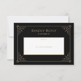 Stardust Wedding RSVP-kaart RSVP Kaartje