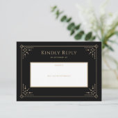 Stardust Wedding RSVP-kaart RSVP Kaartje (Staand voorkant)