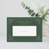 Stardust Wedding RSVP-kaart RSVP Kaartje (Staand voorkant)