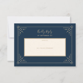 Stardust Wedding RSVP Kaartje