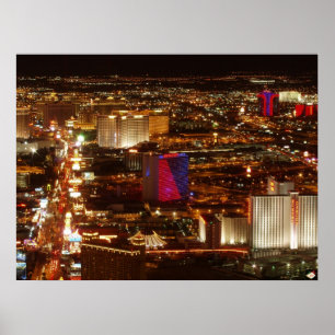 Stardust & West Las Vegas Strip Poster Print