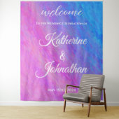Stardust Zee-Bruiloft Welcom- Wandkleed (In situ)