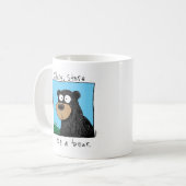 stare beer koffiemok (Voorkant links)