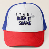 Stare Keep it Simple You are My Happy Place Quote Trucker Pet (Voorkant)