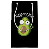 Stare-vocado Funny Avocado Pun Dark BG Klein Cadeauzakje (Voorkant)