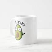 Stare-vocado Funny Avocado Pun Koffiemok (Voorkant links)