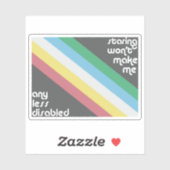 Staren maakt me geen minder gehandicapte Sticker (Vel)