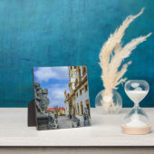 Staren met stenen engelen in de Loreto Prague-kerk Fotoplaat (Insitu)